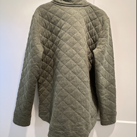 MARMOT Roice Pullover Crocodile Heather Green Jacket Snap - Picture 3 of 5